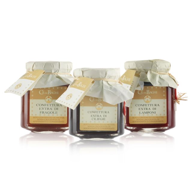 Tris confetture Cà dei Baghi