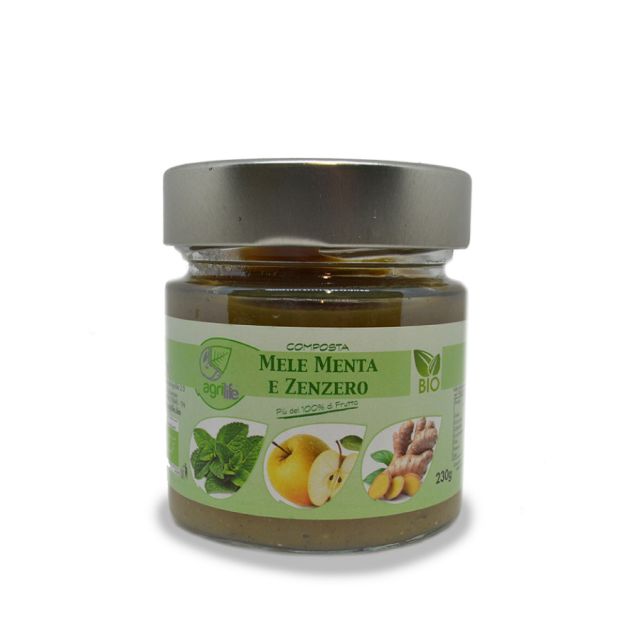 composta mela menta zenzero bio 230 g Trentino Agrilife