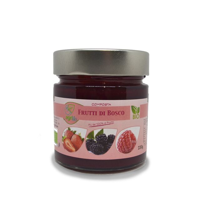 Composta bio fruttu di bosco 230 g Agrilife Trentino