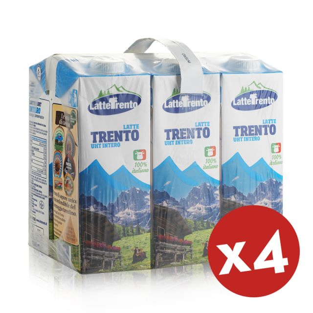latte trento intero 24 cartoni