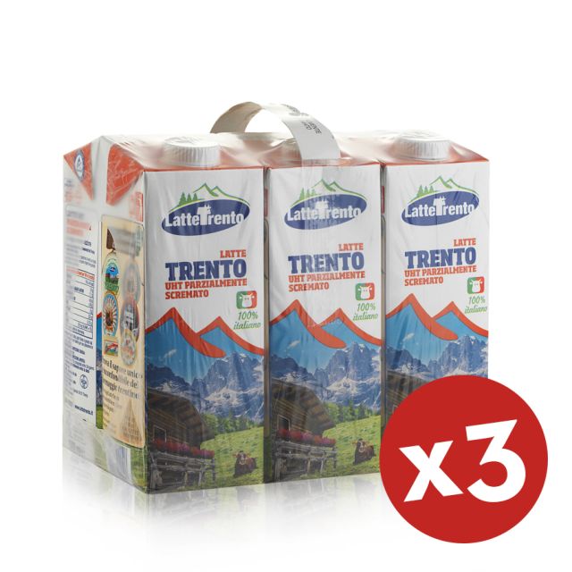 latte trento parzialmente scremato 18 litri