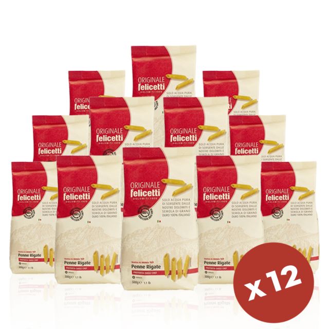 dispensa di pasta Felicetti penne rigate di grano duro trafila al bronzo 6 Kg