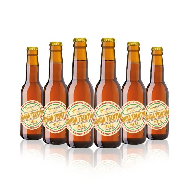 6 bottiglie birra Helles trentina Melchiori 33 cl