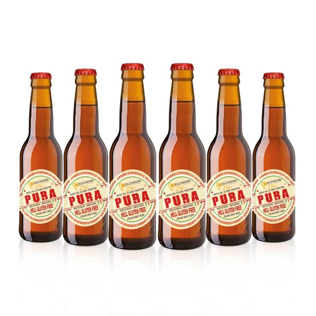 birra artigianale pura hell no glutine Melchiori 6x33 cl