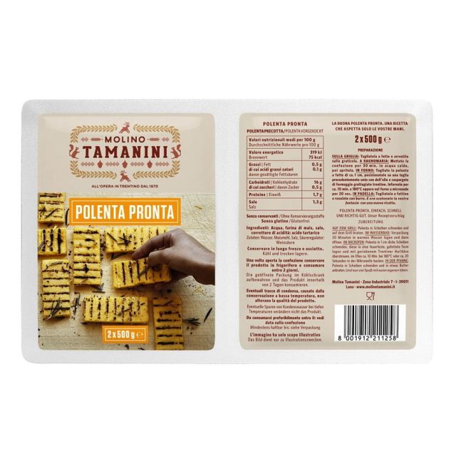 POLENTA PRONTA 2x500 g I MOLINO TAMANINI