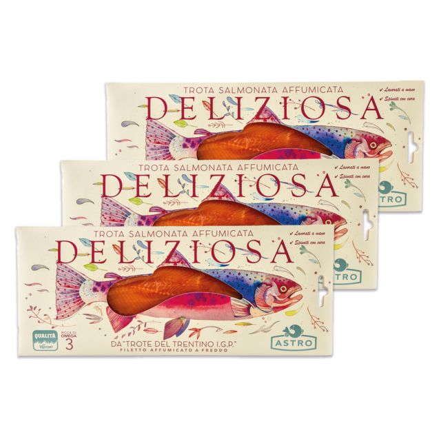 Conf. 3 FILETTO DI TROTA DELIZIA 120g I TROTE ASTRO