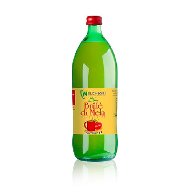 brulè di mela analcolico Melchiori in bottiglia di vetro da 1 litro