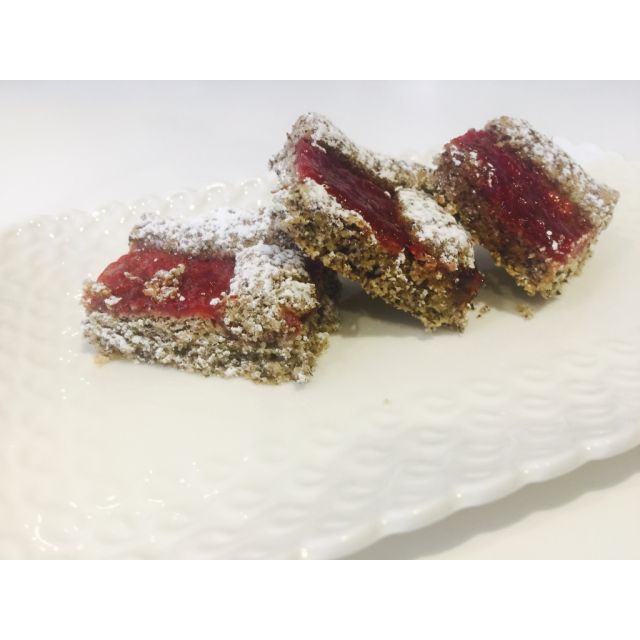 Crostata con farina di grano saraceno integrale e mais bianco