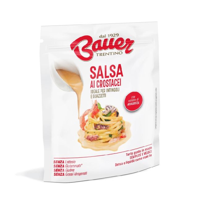 salsa ai crostacei busta da 40 grammi preparato per intingoli e spezzatini bauer
