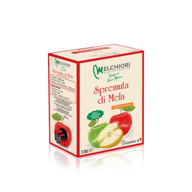 Spremuta di mela 100% naturale Lucia Maria Melchiori bag in box 3 litri