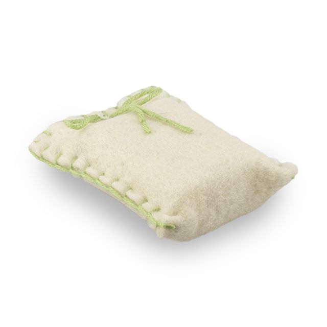 Saponetta infeltrita Lana Trentino La Filiera della lana 100 g verbena e limone