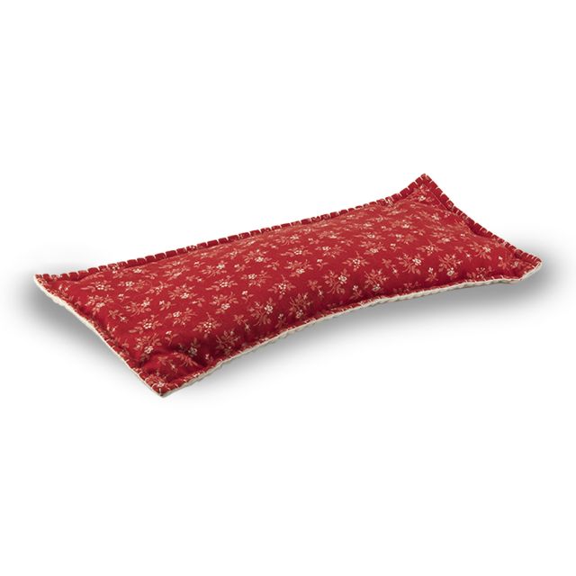 Scaldacollo con noccioli di ciliegia, feltro trentino e cotone Filiera della Lana