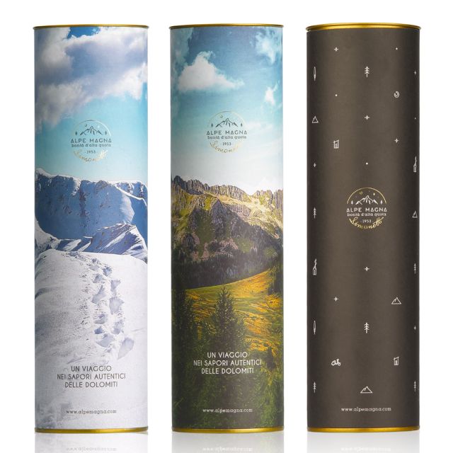 Tubi AlpeMagna per degustazione di sughi del Trentino