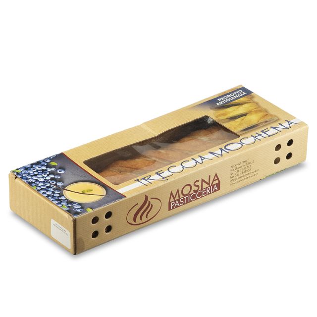 Treccia Mochena trentina dolce tipico pasticceria Mosna in astuccio 700 g