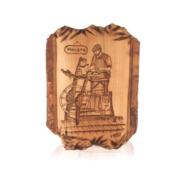 Pirografia "El Moleta" l'Arrotino I Pirografia