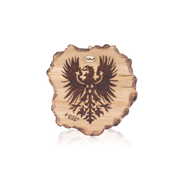 Pirografia Aquila Stemma Trentino I Pirografia