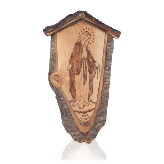 Pirografia Capitello della Madonna I Pirografia