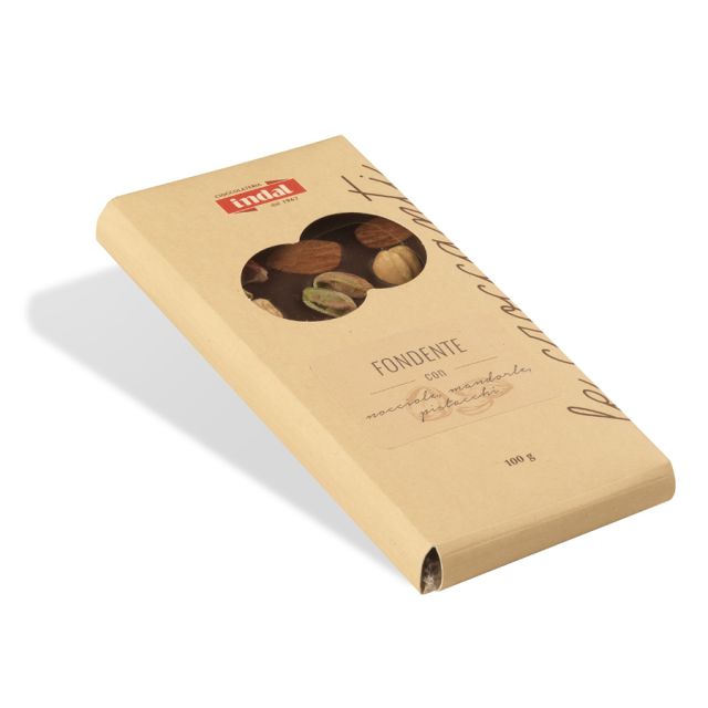 Tavoletta cioccolato fondente e frutta secca