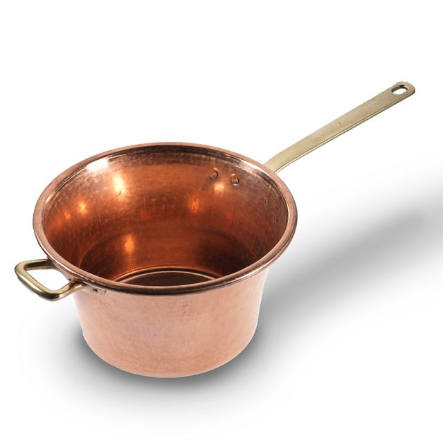 Paiolo in Rame con Manico in Ottone 34 