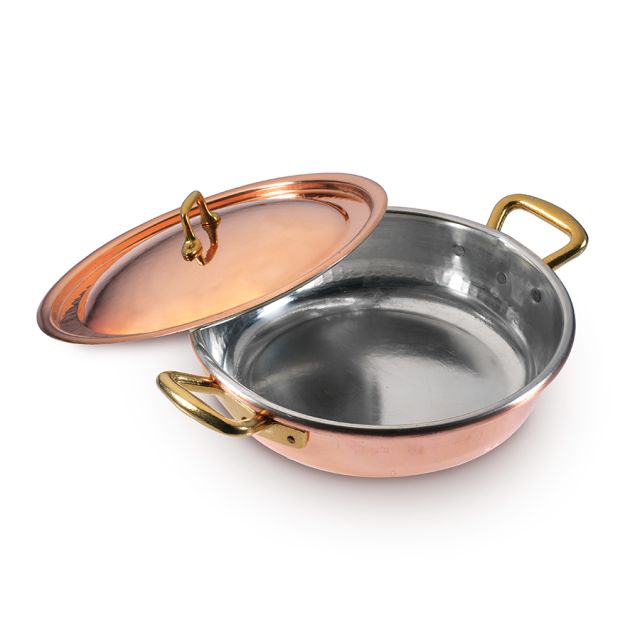 Tegame due Manette con Coperchio 