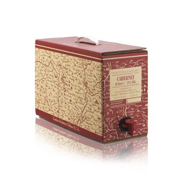 bag in box Cabernet IGT Vigneti delle Dolomiti 10 litri